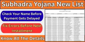 Subhadra Yojana New List